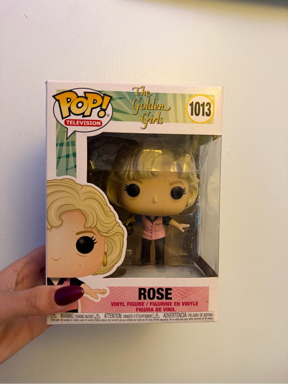 Funko Pop! The Golden Girls Rose Vinyl Figure - Blonde, Pink, Black